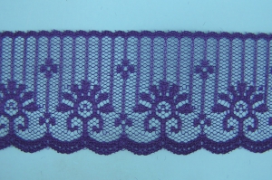 1.875 inch Flat Lace, purple (50 yards) MADE IN USA