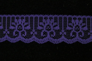 1.25 Inch Flat Lace, Purple (50 Yards) MADE IN USA