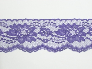 3 inch Flat Lace, purple (25 yards) MADE IN USA