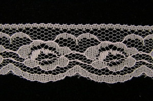 1.25 inch Flat Lace, pink (50 yards) 2611 pink MADE IN USA