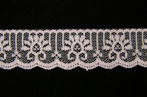 1.25 Inch Flat Lace, Pink (50 Yards) MADE IN USA