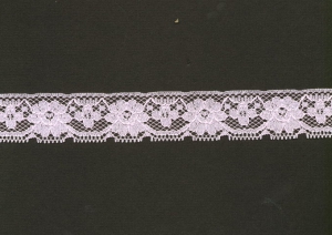 1.125 inch Flat Lace, pink (50 yards) 271 pink MADE IN USA