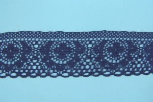1.375 Inch Flat Lace, Navy Blue (50 Yards) MADE IN USA