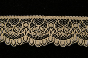 1 inch Flat Lace, peach (50 yards) 3820 peach MADE IN USA