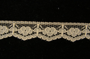 .75 Inch Flat Lace Trim, Peach (100 yards) MADE IN USA