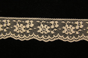 1.375 inch Flat Lace, peach (50 yards) 2585 peach MADE IN USA