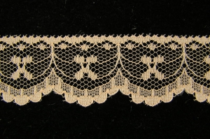1 inch Flat Lace, peach (50 yards) MADE IN USA