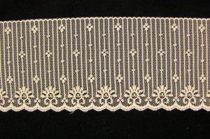 3.75 Inch Flat Lace, Peach (25 Yards) MADE IN USA
