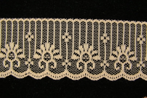 1.875 inch Flat Lace, peach (50 yards) MADE IN USA