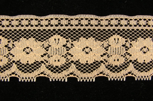 2 Inch Flat Lace, Peach (50 Yards) MADE IN USA