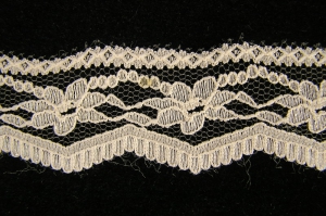 1.25 inch Flat Lace, taupe (50 yards) MADE IN USA