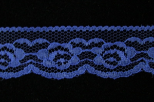 1.25 inch Flat Lace, royal blue (50 yards) 2611 royal