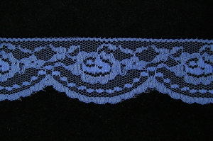 2.125 inch Flat Lace, royal blue (50 yards) MADE IN USA