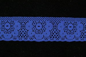 1.375 inch Flat Lace, royal blue (50 yards) MADE IN USA