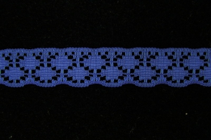 .75 inch Flat Lace, royal blue (100 yards) MADE IN USA
