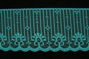 2.5 inch Flat Lace, teal (50 yards) MADE IN USA