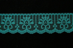1.25 Inch Flat Lace, Teal (50 Yards)  MADE IN USA