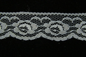 1.25 inch Flat Lace, White (50 yards) 2611 White MADE IN USA