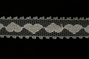 .75 inch Flat Lace, white (100 yards) 1544 white MADE IN USA