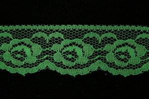 1.25 Inch Flat Lace, Emerald Green (50 yards) MADE IN USA