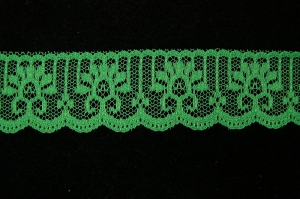 1.25 Inch Flat Lace, Emerald (50 Yards) MADE IN USA