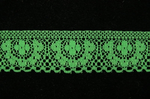 1.375 Inch Flat Lace, Kelly Green (50 Yards) MADE IN USA