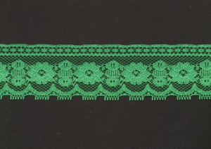 2 inch Flat Lace, kelly green (50 yards) MADE IN USA