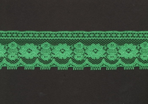 2 Inch Flat Lace, Kelly Green (50 yards) MADE IN USA