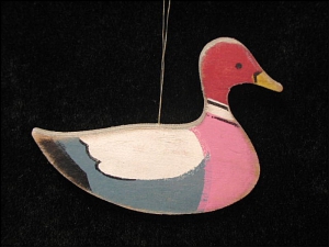 Wood Duck Ornament, 4 inch (lot of 12) SALE ITEM
