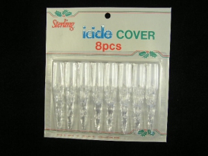 Icicle Light Cover and Reflectors, pack of 8 (lot of 1 pack)