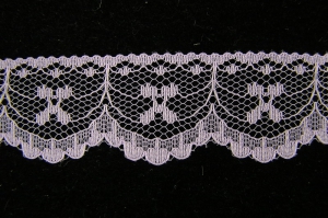 1 inch Flat Lace, lavender (50 yards) MADE IN USA