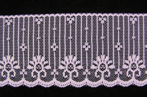 2.5 Inch Flat Lace, lavender (50 yards) MADE IN USA