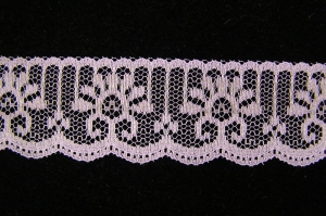 1.25 Inch Flat Lace, Lavender (50 Yards) MADE IN USA