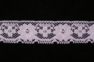 1.125 inch Flat Lace, lavender (50 yards) 271 lavender MADE IN USA