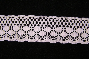 1.125 inch Flat Lace, lavender (50 yards) 251 lavender MADE IN USA
