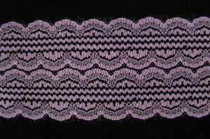 2.375 inch Flat Lace, lavender (50 yards) MADE IN USA
