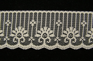 1.875 Inch Flat Lace, Natural (50 YARDS) 652 Natural 4363 MADE IN USA
