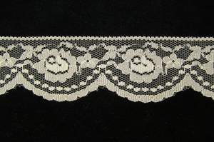 2.125 inch Flat Lace, yellow (50 yards) MADE IN USA.