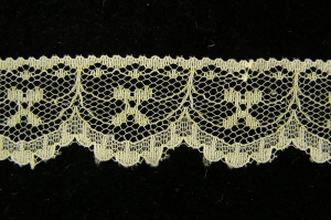 1 inch Flat Lace, yellow (50 yards) MADE IN USA