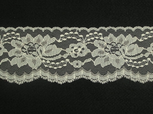 3 Inch Flat Lace, Maize (25 yards) MADE IN USA
