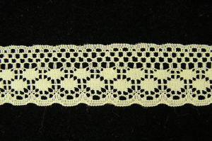 1.125 inch Flat Lace, Yellow (50 Yards) MADE IN USA