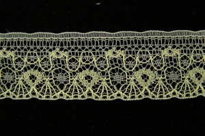 1 inch Flat Lace, yellow (50 yards) 99 yellow MADE IN USA