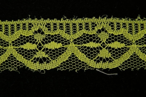 1 inch Flat Lace, yellow (50 yards) MADE IN USA