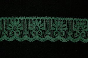 1.25 Inch Flat Lace, Hunter Green (50 Yards) MADE IN USA
