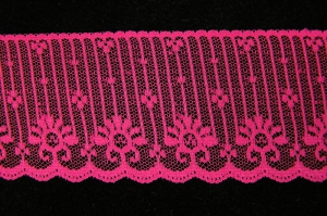 2.5 Inch Flat Lace, Fuchsia (31 yards) MADE IN USA