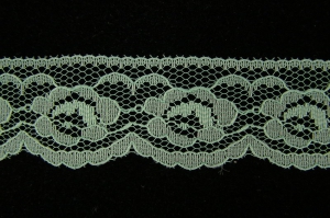 1.25 inch Flat Lace, celadon green (50 yards) 2611 celadon MADE IN USA