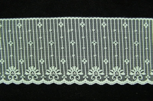 3.75 inch Flat Lace, celadon green (25 yards) MADE IN USA