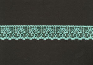 1.25 Inch Flat Lace, Celadon Green (50 Yards) MADE IN USA