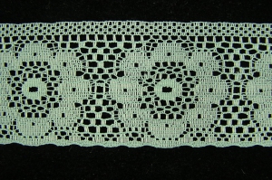 2 inch Flat Lace, celadon green (50 yards) 397 celadon MADE IN USA