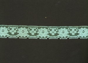 1.125 inch Flat Lace, celadon green (50 yards) 271 celadon MADE IN USA
